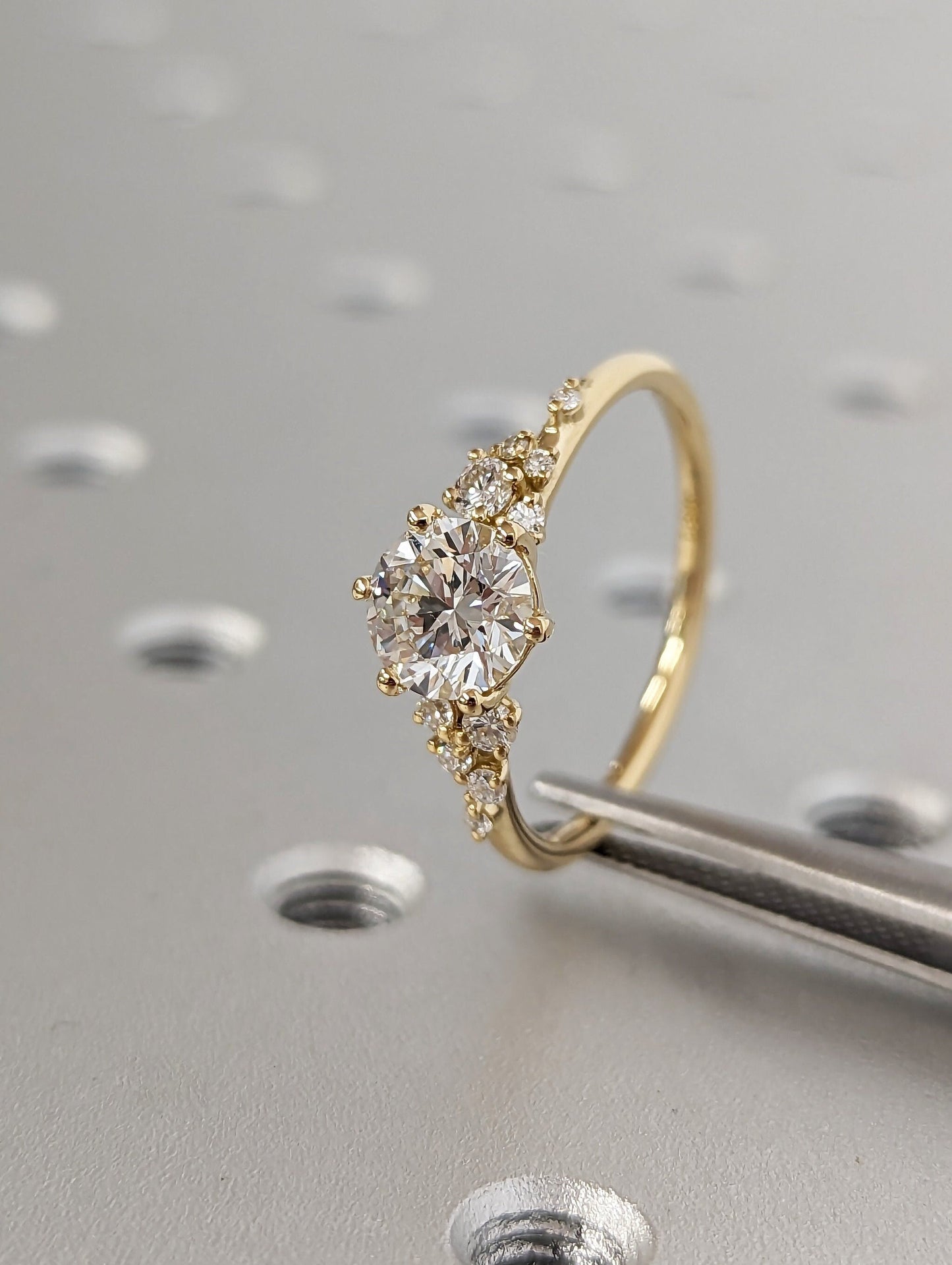 Asscher Three Stones Engagement Ring – 5.75 CT Moissanite Diamond
