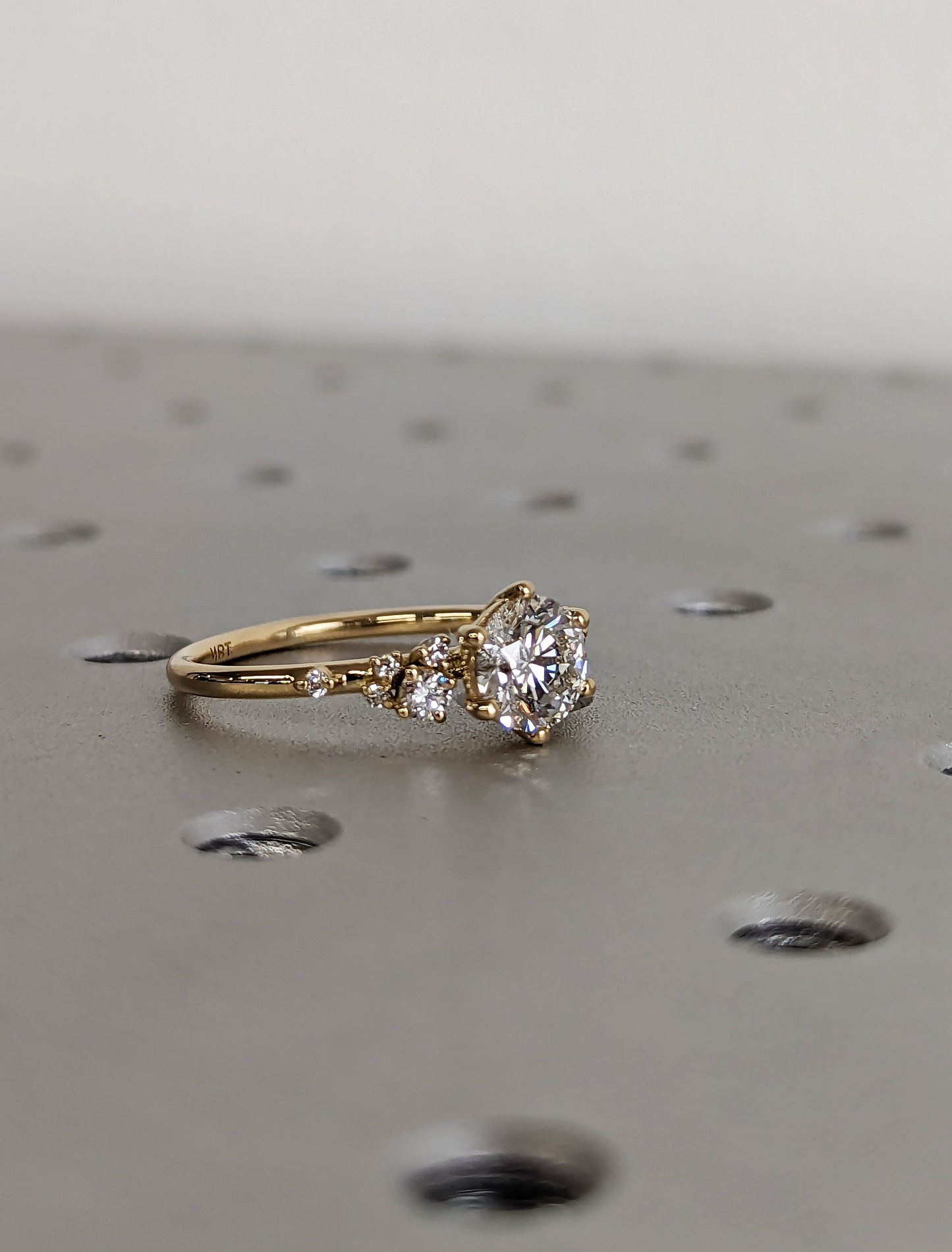 Asscher Three Stones Engagement Ring – 5.75 CT Moissanite Diamond