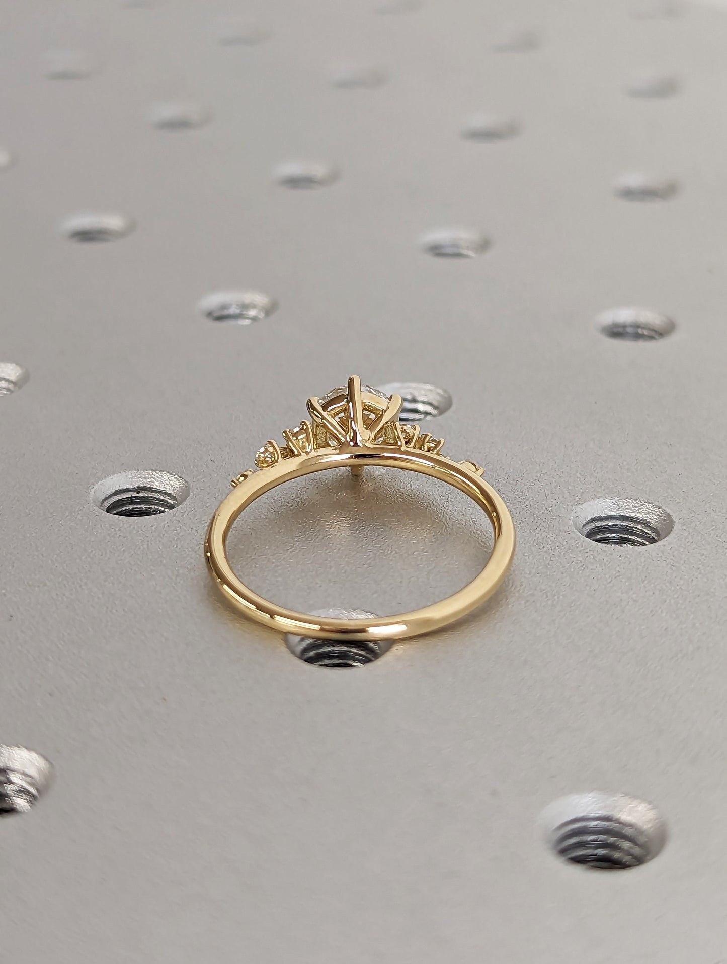 Asscher Three Stones Engagement Ring – 5.75 CT Moissanite Diamond