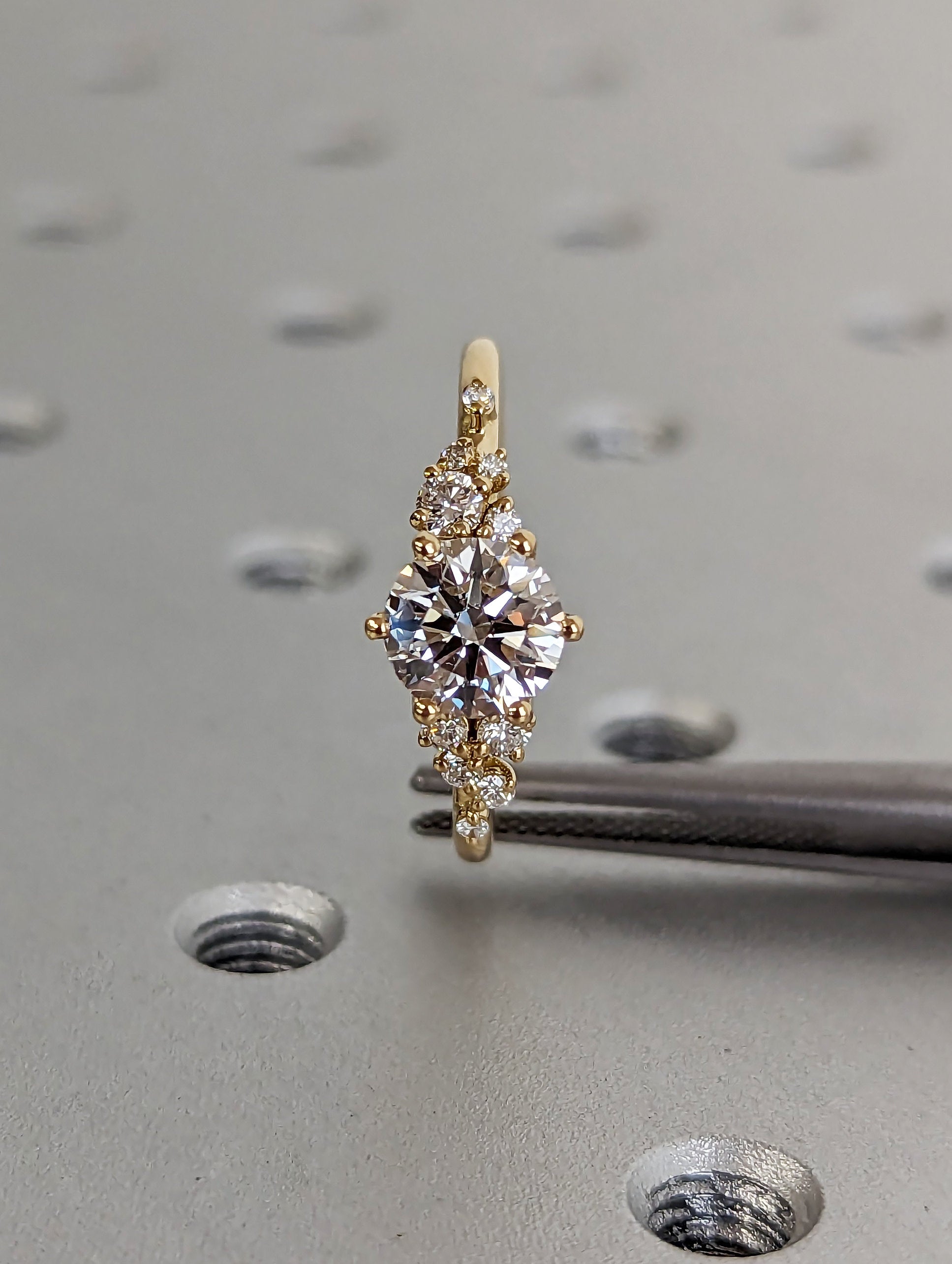 Asscher Three Stones Engagement Ring – 5.75 CT Moissanite Diamond