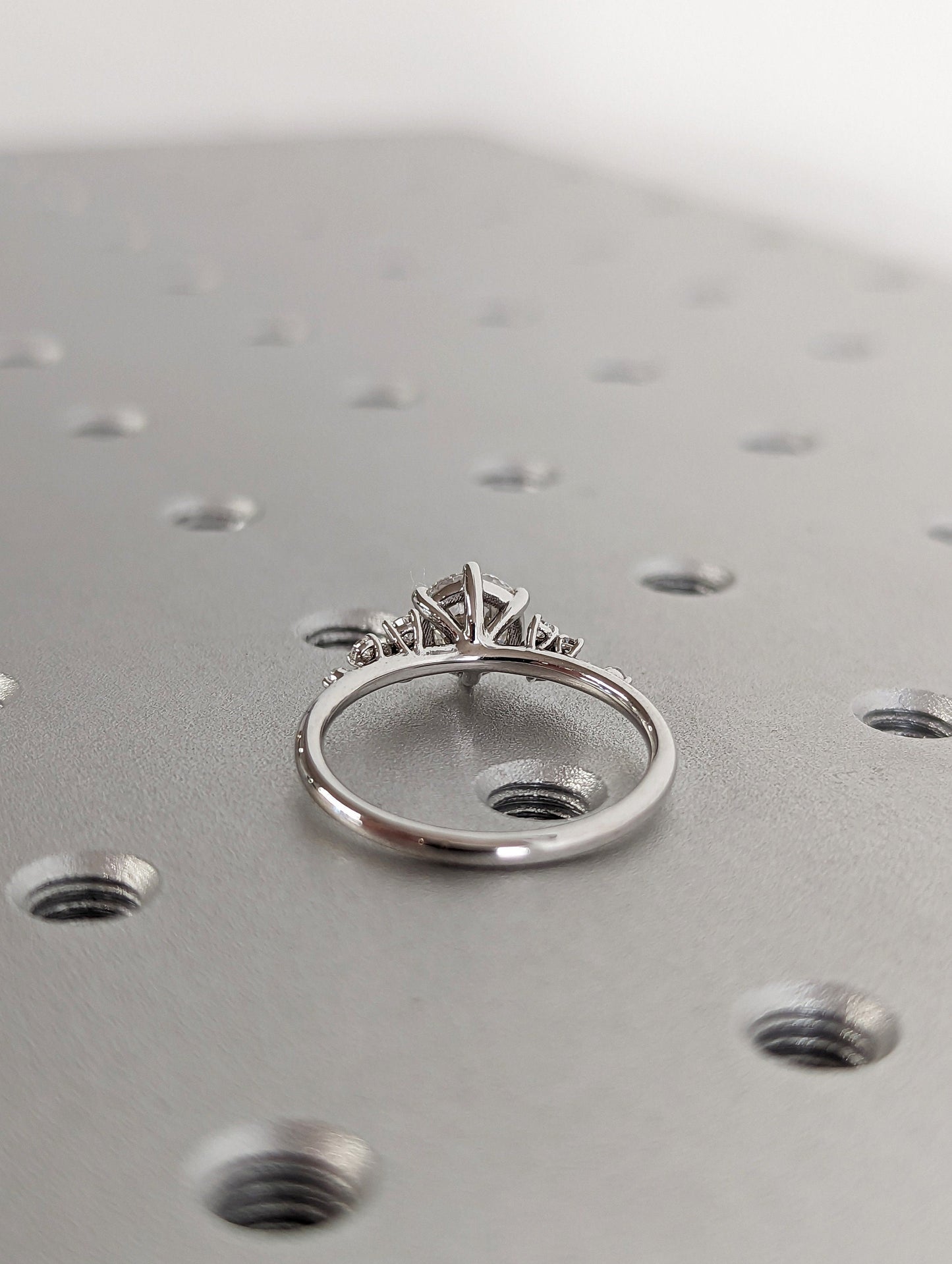 Asscher Three Stones Engagement Ring – 5.75 CT Moissanite Diamond