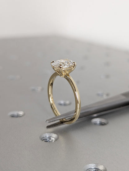 Asscher Three Stones Engagement Ring – 5.75 CT Moissanite Diamond