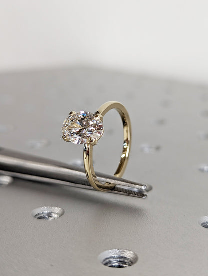 Asscher Three Stones Engagement Ring – 5.75 CT Moissanite Diamond