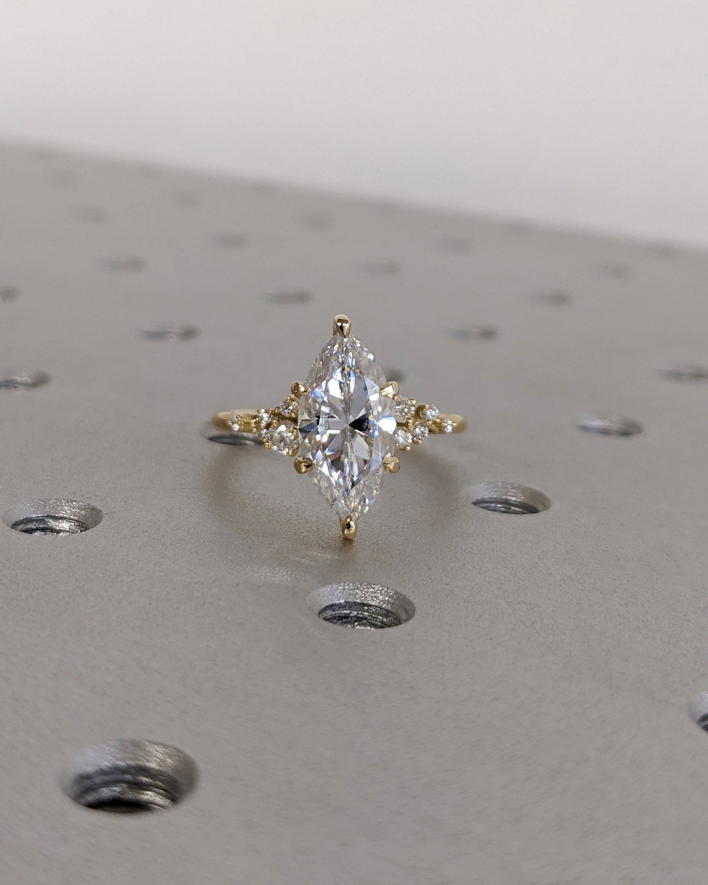 Asscher Three Stones Engagement Ring – 5.75 CT Moissanite Diamond