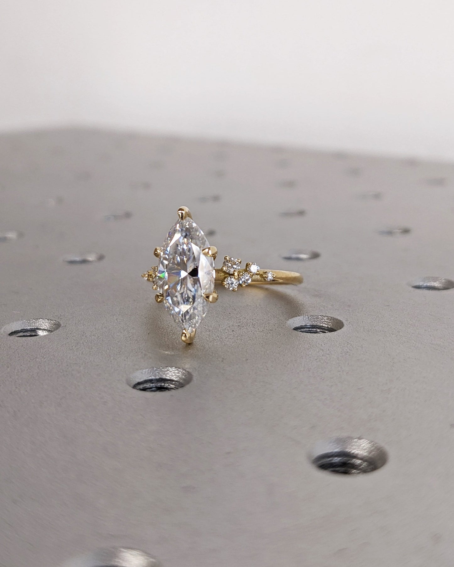 Asscher Three Stones Engagement Ring – 5.75 CT Moissanite Diamond