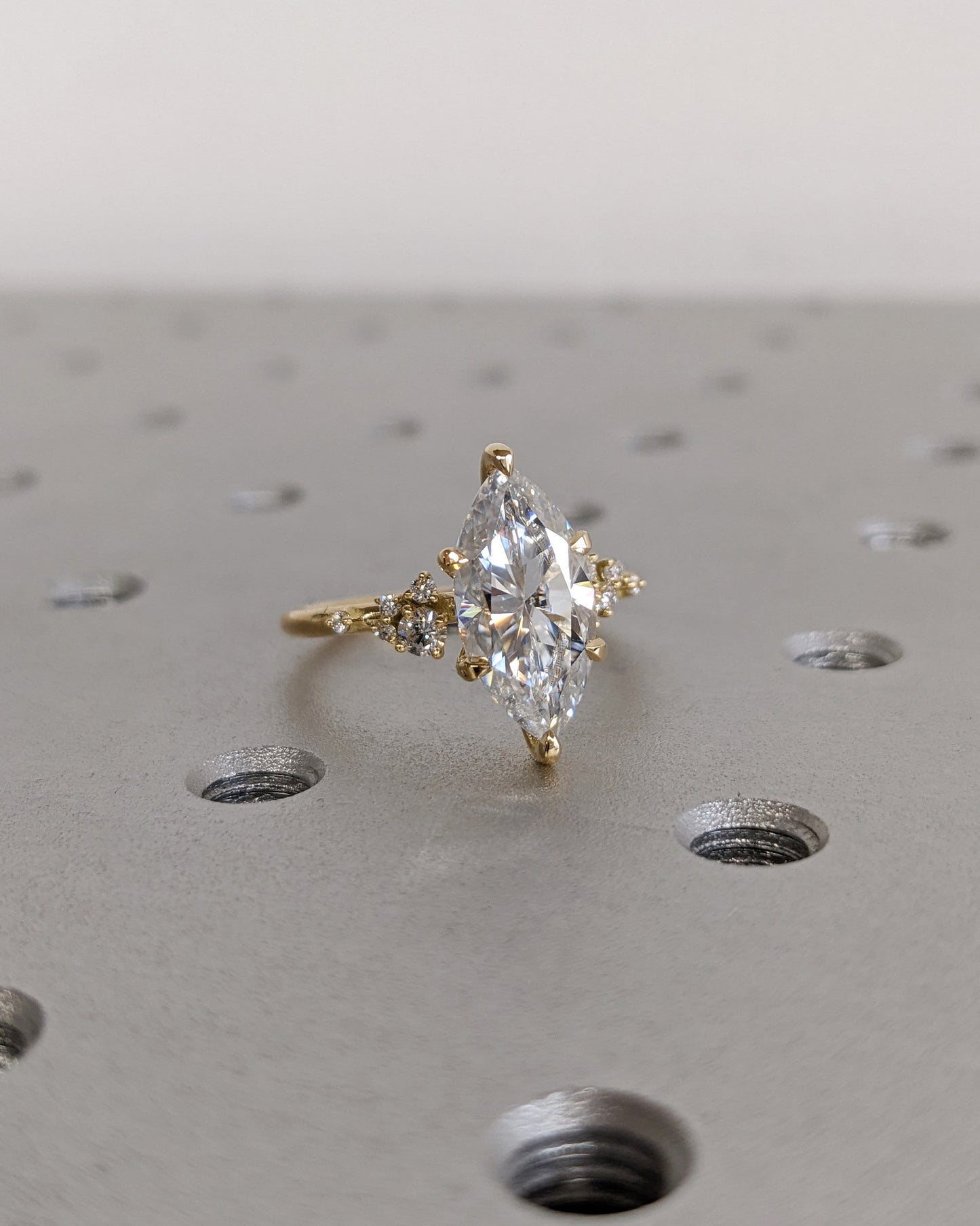 Asscher Three Stones Engagement Ring – 5.75 CT Moissanite Diamond