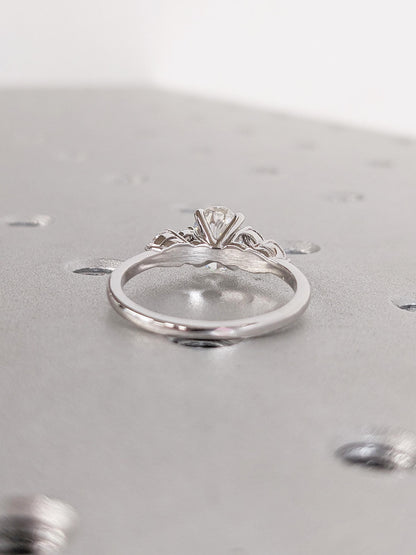 Asscher Three Stones Engagement Ring – 5.75 CT Moissanite Diamond