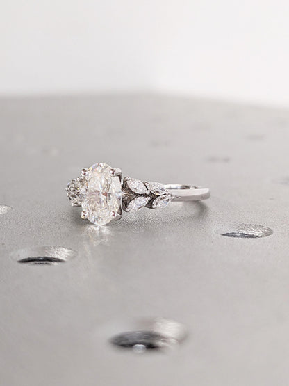 Asscher Three Stones Engagement Ring – 5.75 CT Moissanite Diamond