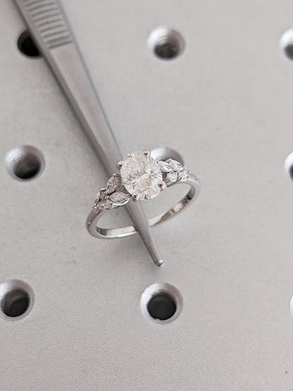 Asscher Three Stones Engagement Ring – 5.75 CT Moissanite Diamond