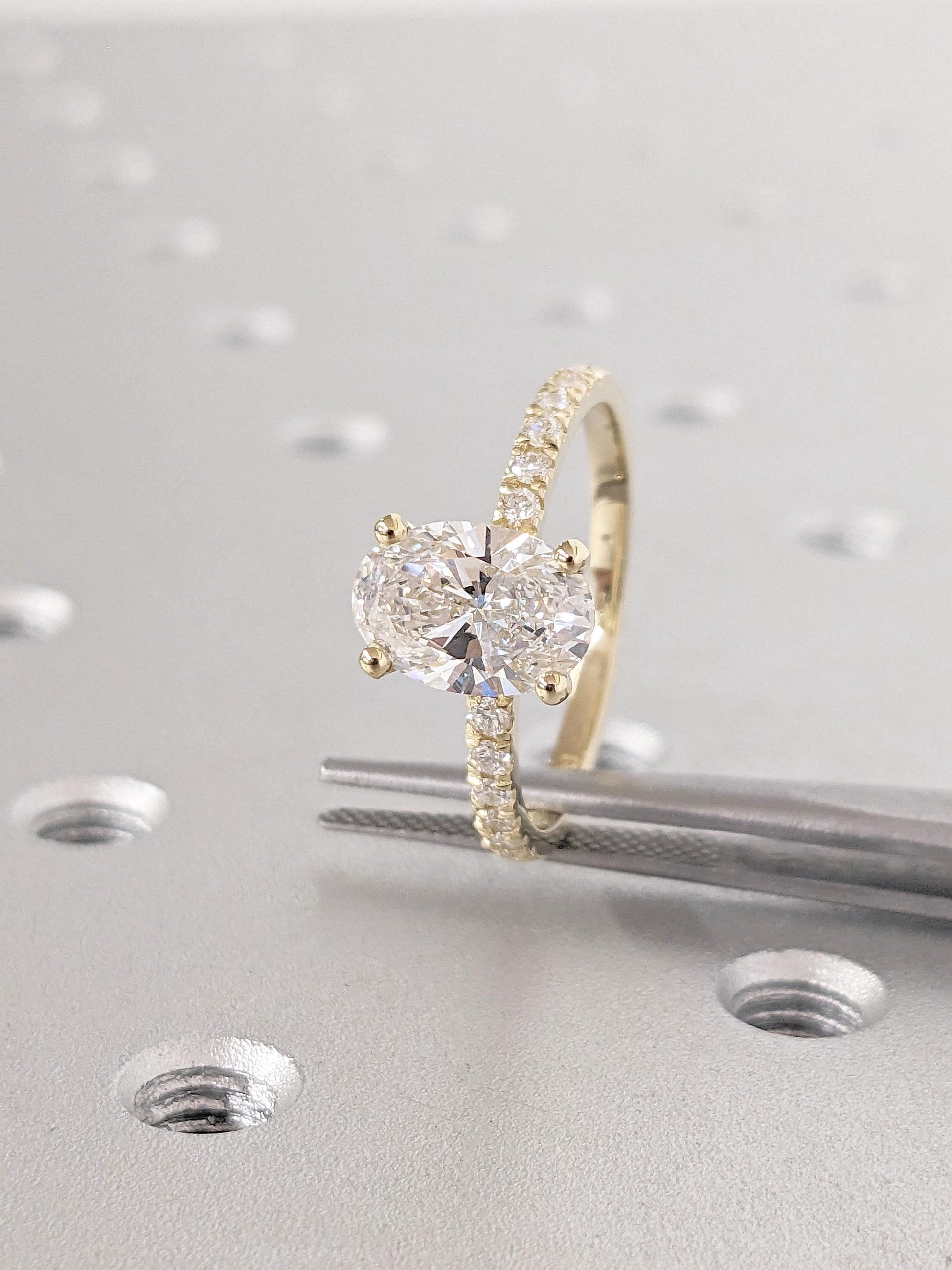 Asscher Three Stones Engagement Ring – 5.75 CT Moissanite Diamond