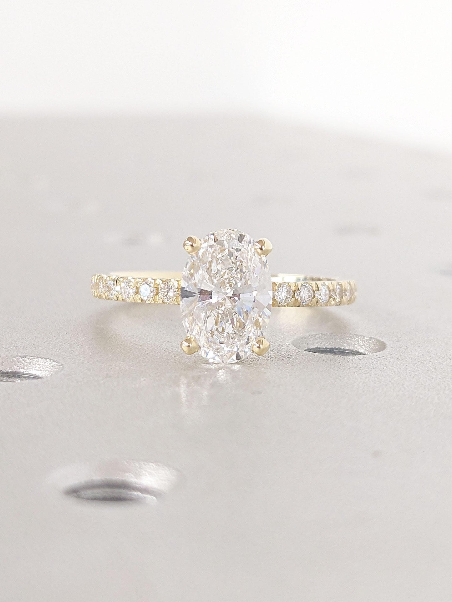Asscher Three Stones Engagement Ring – 5.75 CT Moissanite Diamond