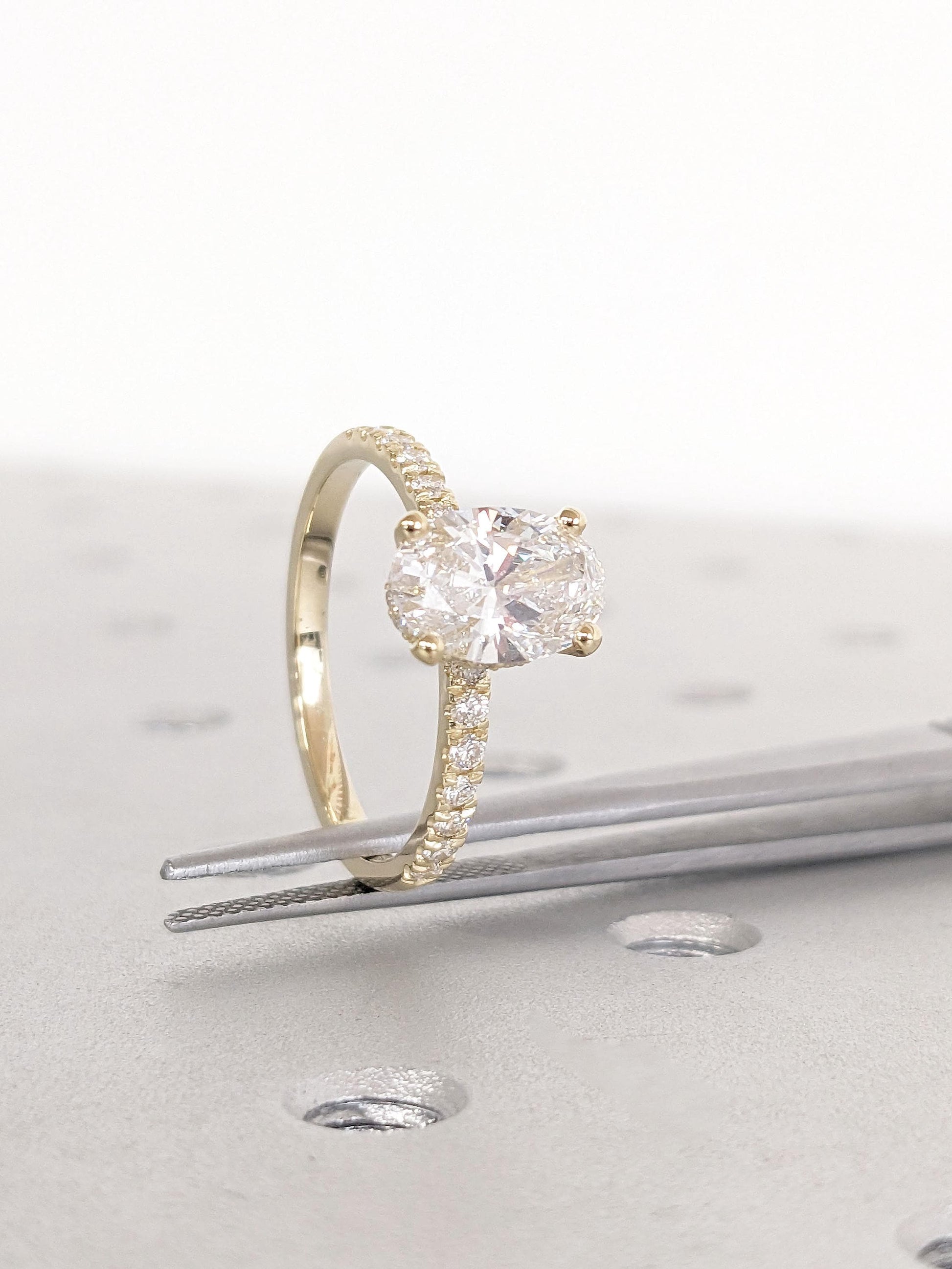 Asscher Three Stones Engagement Ring – 5.75 CT Moissanite Diamond