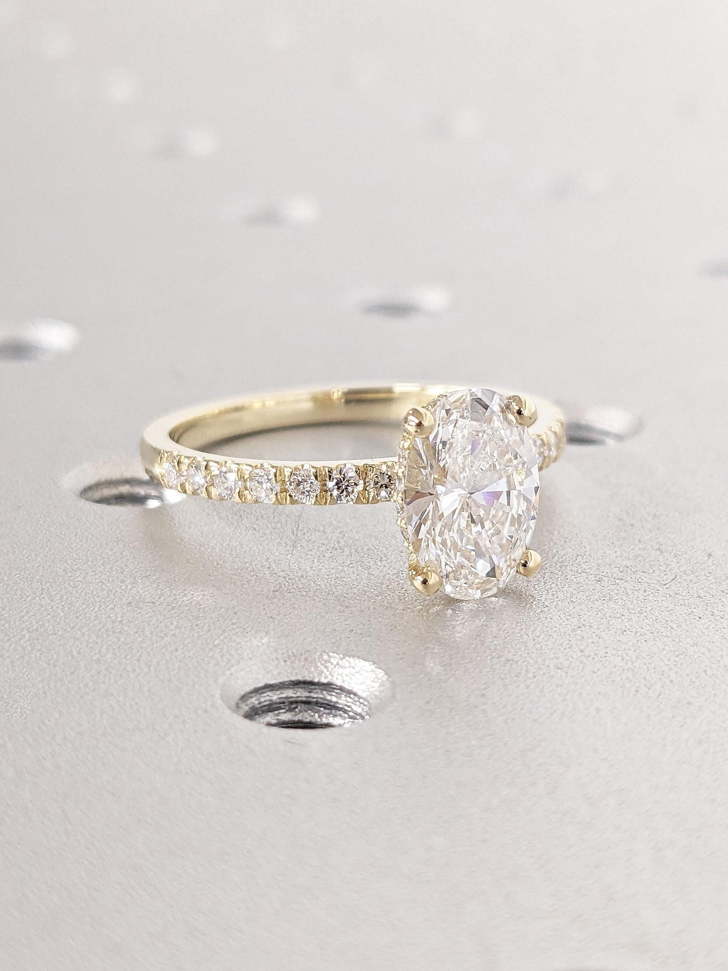 Asscher Three Stones Engagement Ring – 5.75 CT Moissanite Diamond