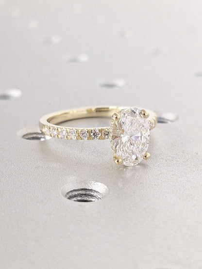 Asscher Three Stones Engagement Ring – 5.75 CT Moissanite Diamond