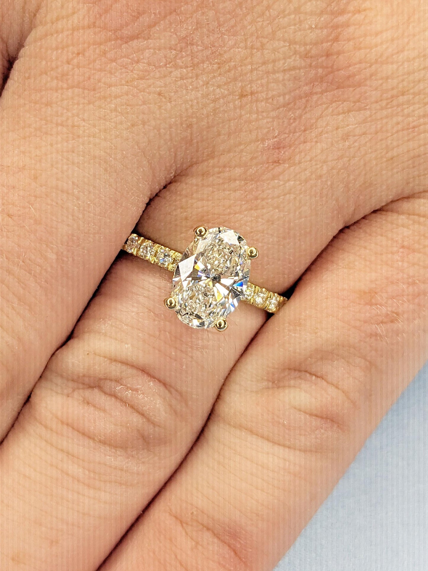 Asscher Three Stones Engagement Ring – 5.75 CT Moissanite Diamond