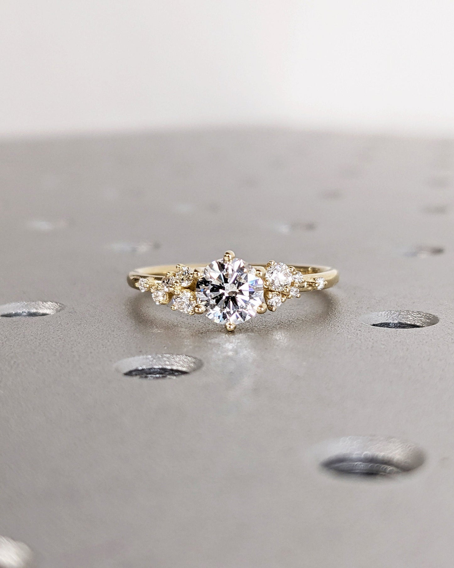 Asscher Three Stones Engagement Ring – 5.75 CT Moissanite Diamond