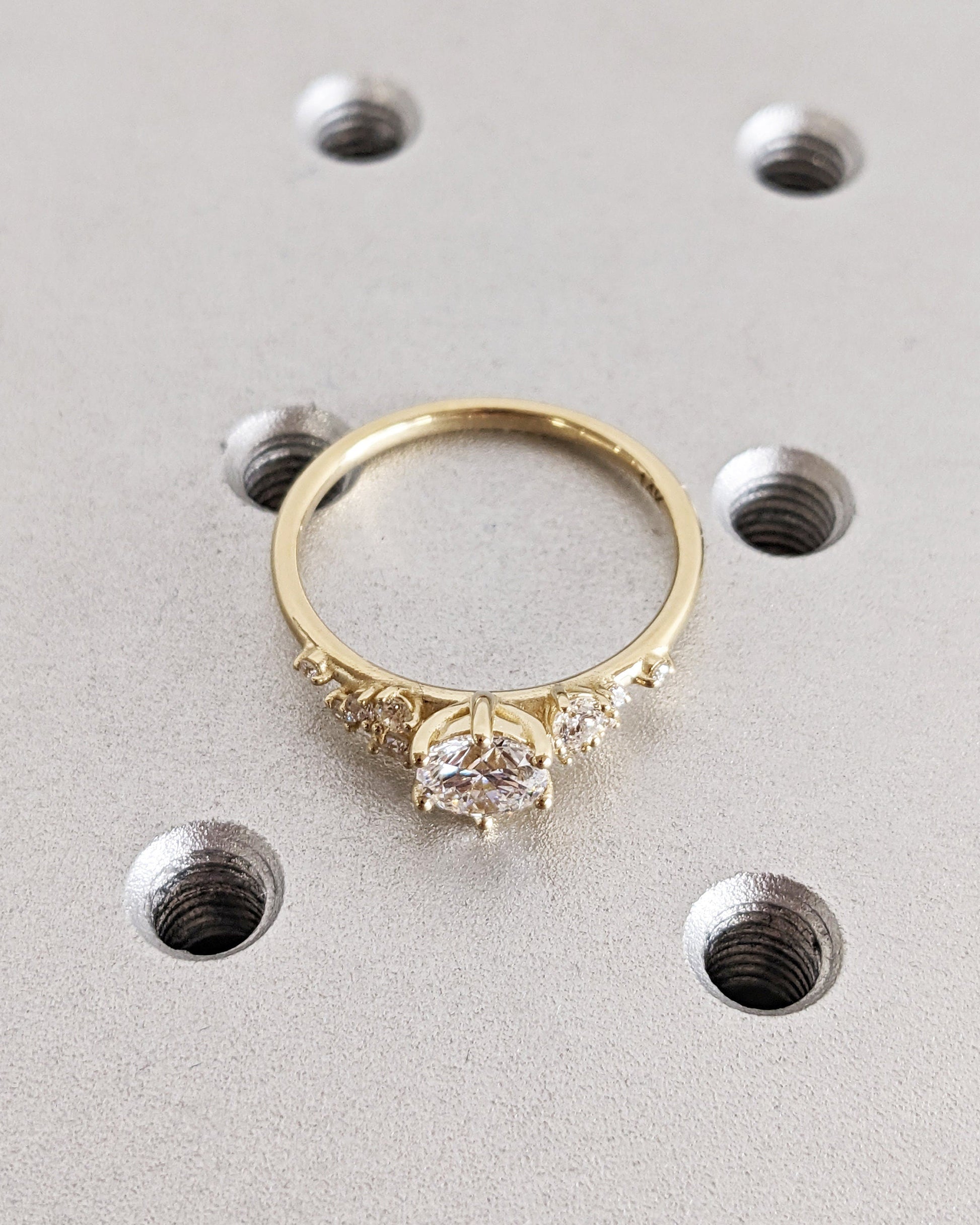 Asscher Three Stones Engagement Ring – 5.75 CT Moissanite Diamond