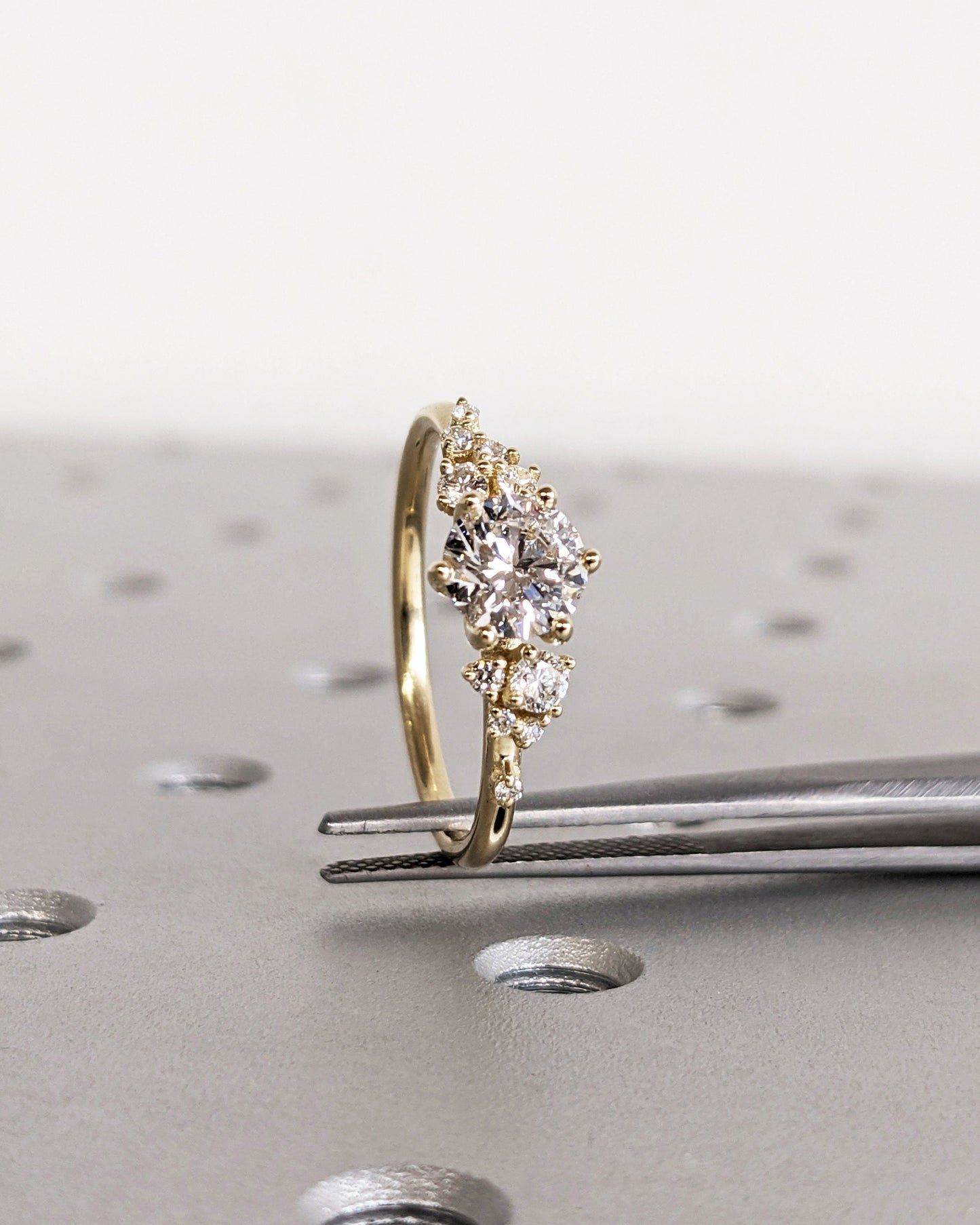 Asscher Three Stones Engagement Ring – 5.75 CT Moissanite Diamond