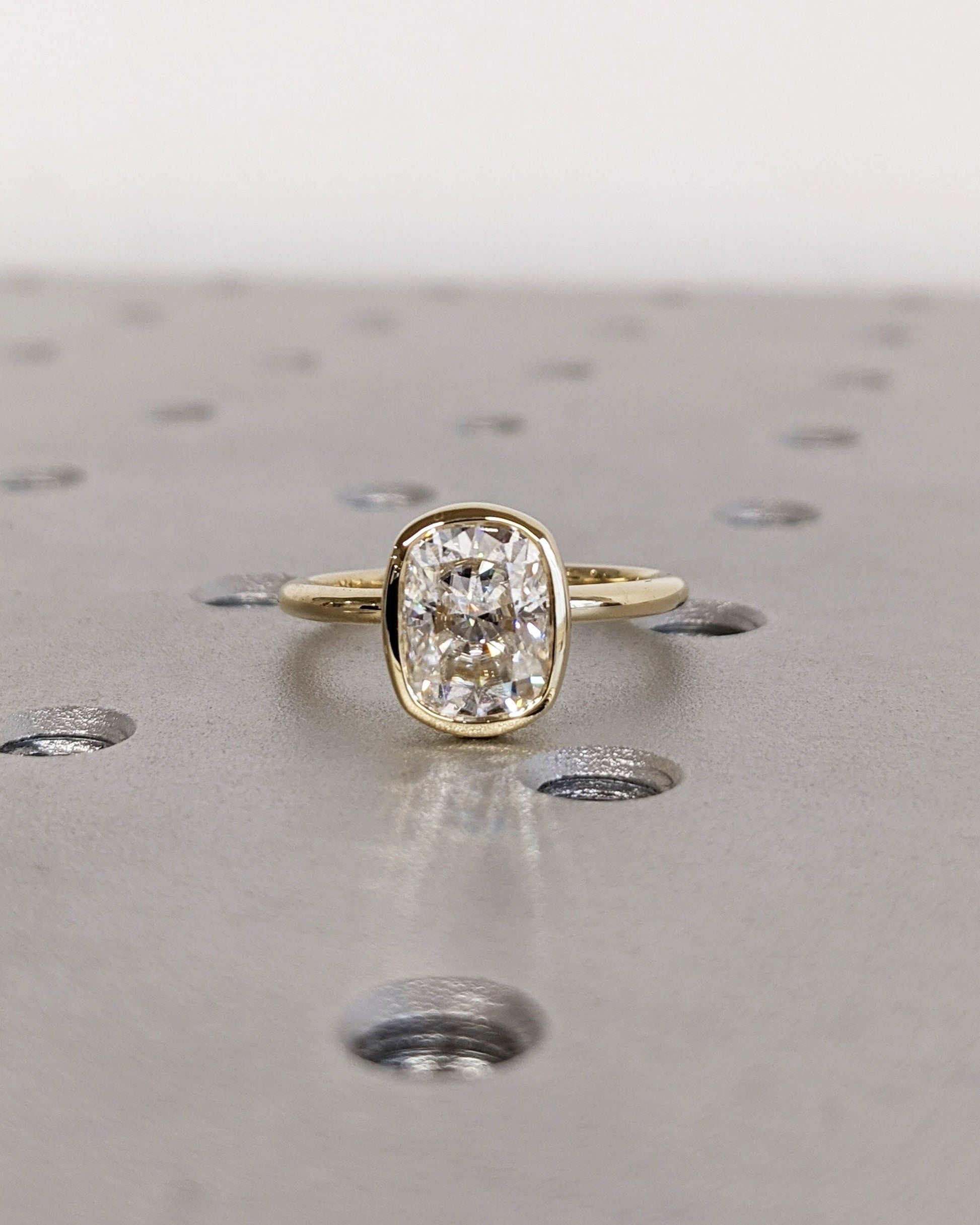 Asscher Three Stones Engagement Ring – 5.75 CT Moissanite Diamond