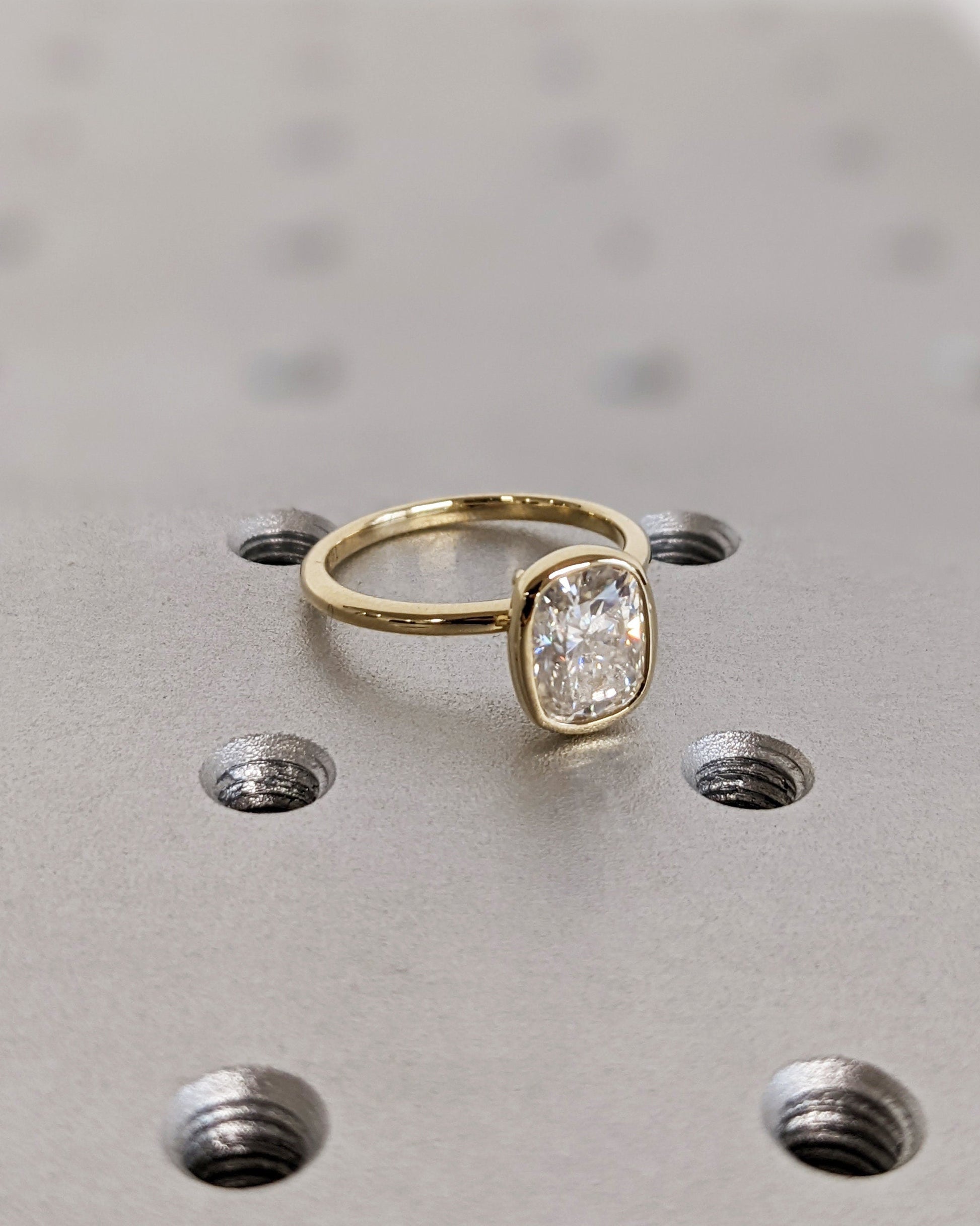 Asscher Three Stones Engagement Ring – 5.75 CT Moissanite Diamond