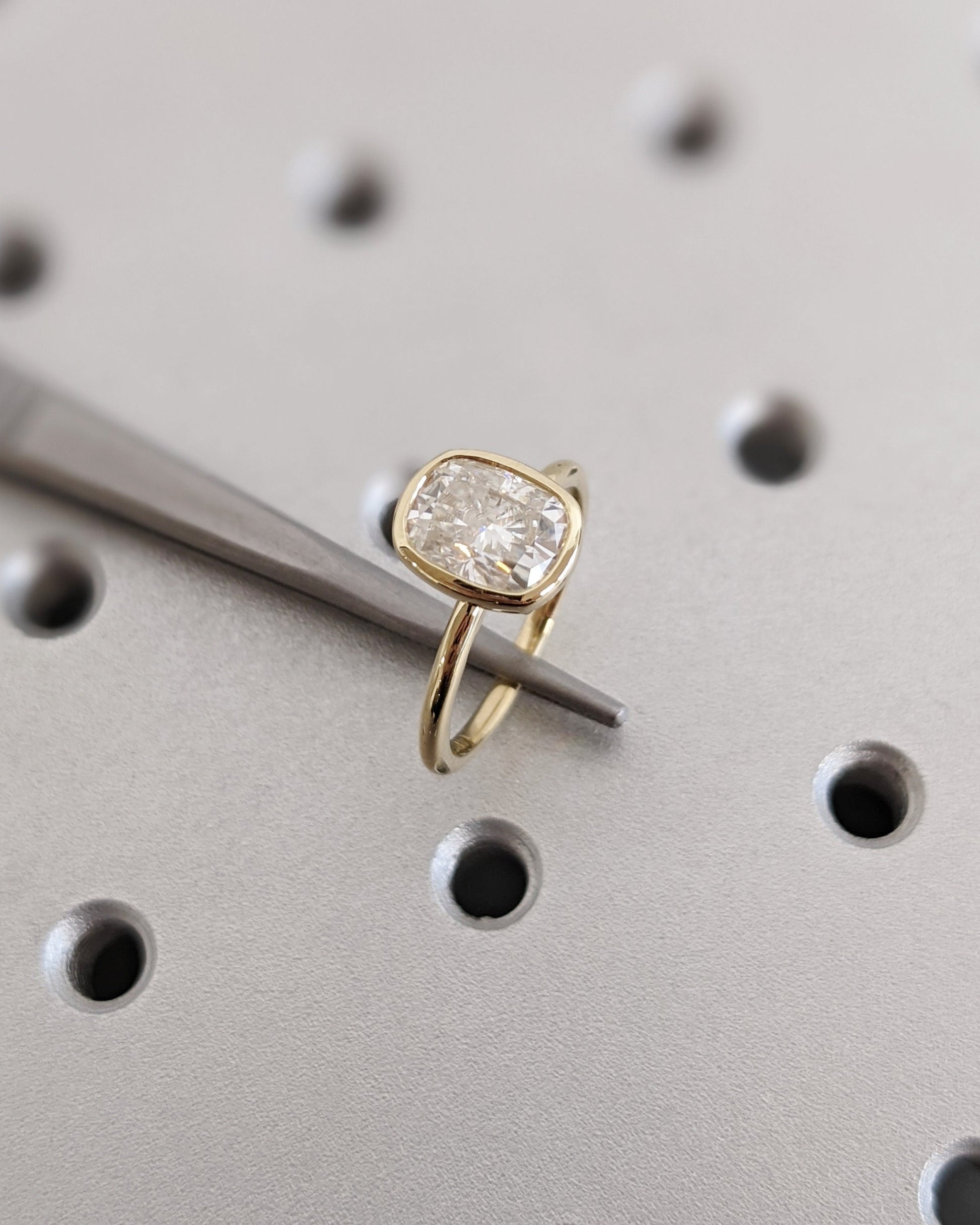 Asscher Three Stones Engagement Ring – 5.75 CT Moissanite Diamond