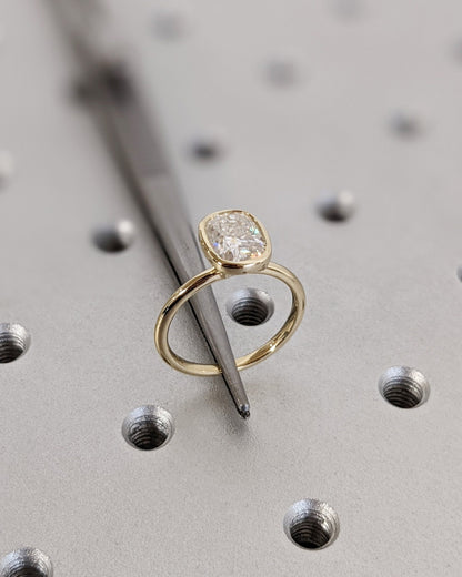 Asscher Three Stones Engagement Ring – 5.75 CT Moissanite Diamond