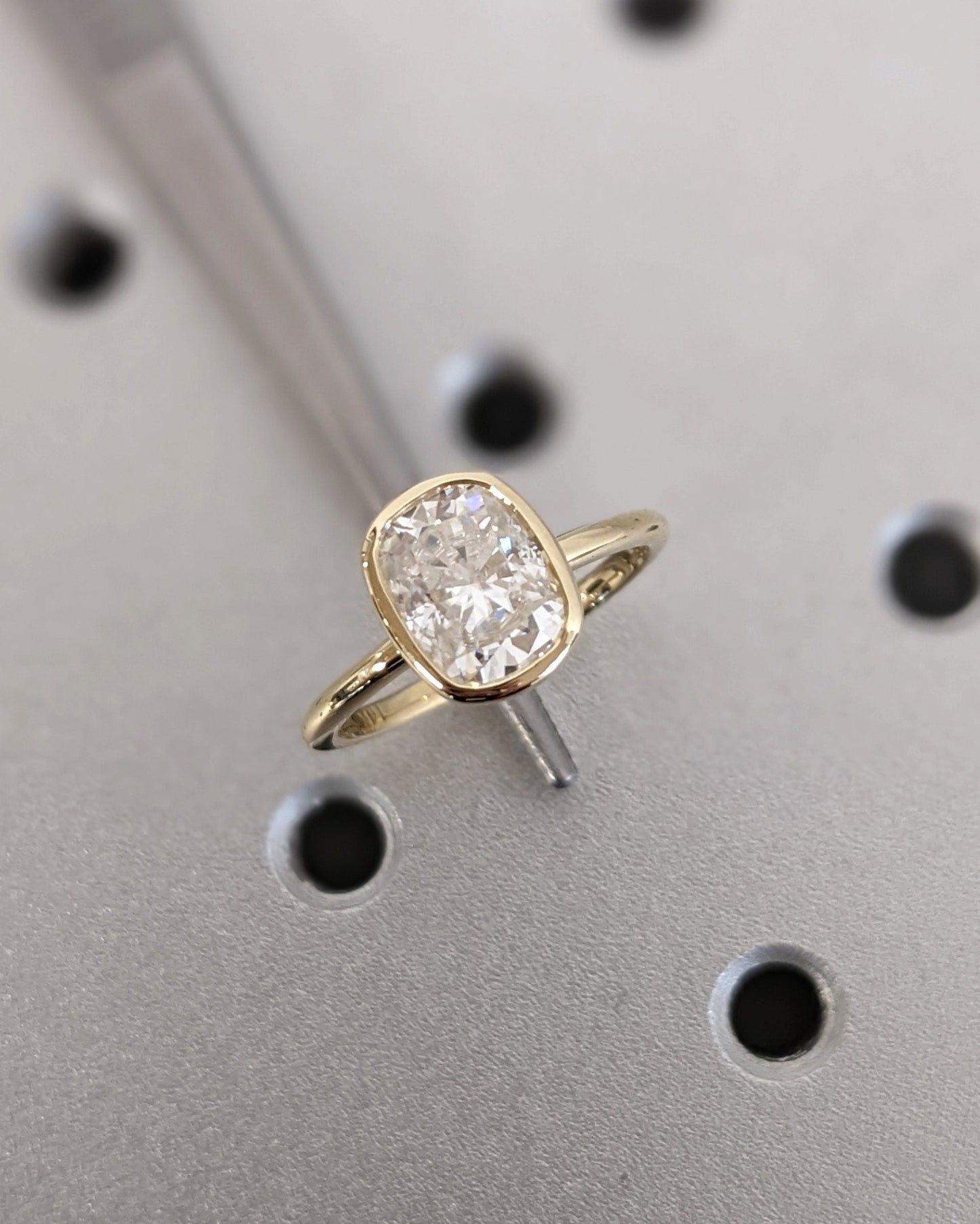 Asscher Three Stones Engagement Ring – 5.75 CT Moissanite Diamond