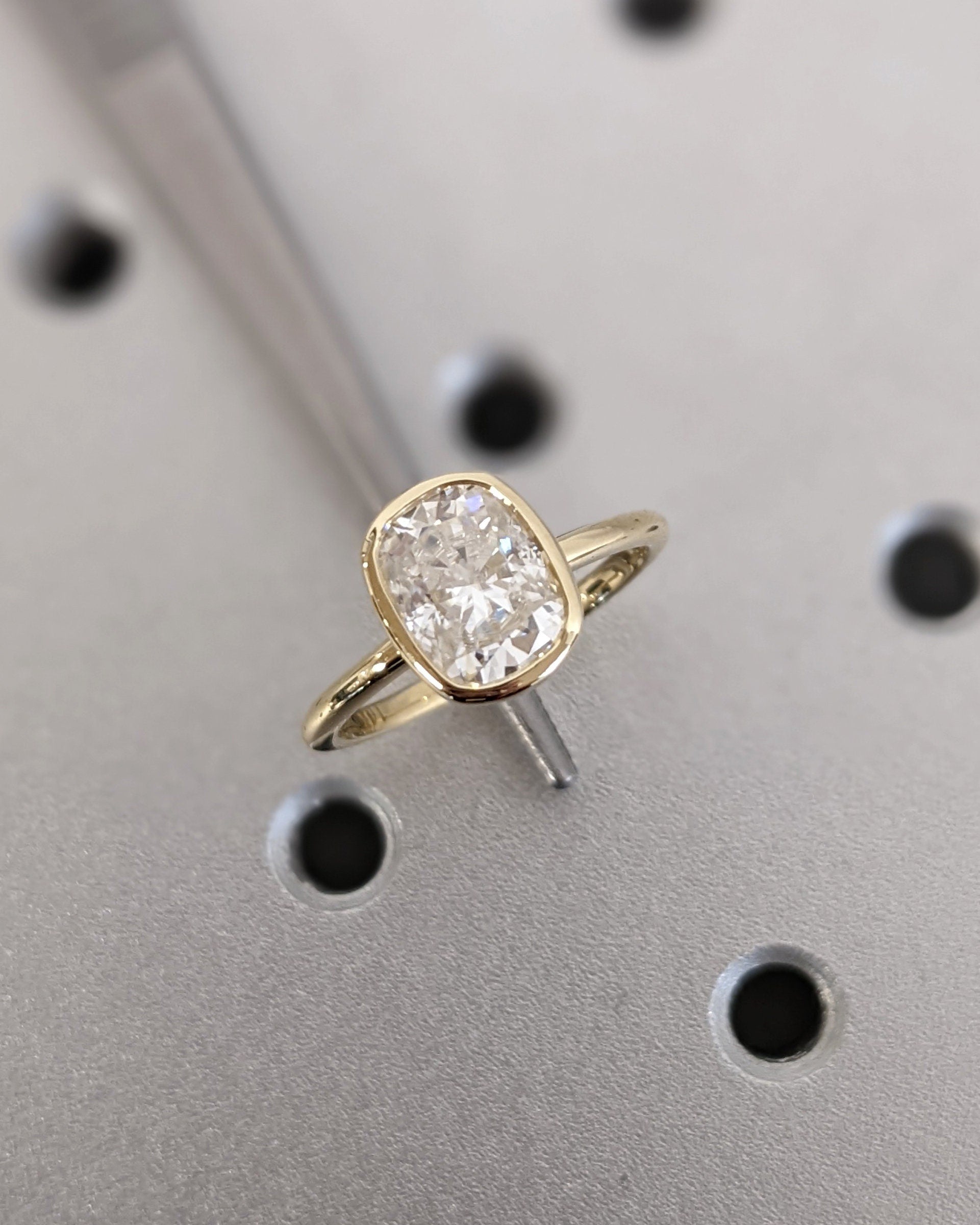 Asscher Three Stones Engagement Ring – 5.75 CT Moissanite Diamond