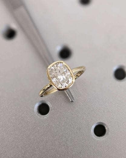 Asscher Three Stones Engagement Ring – 5.75 CT Moissanite Diamond