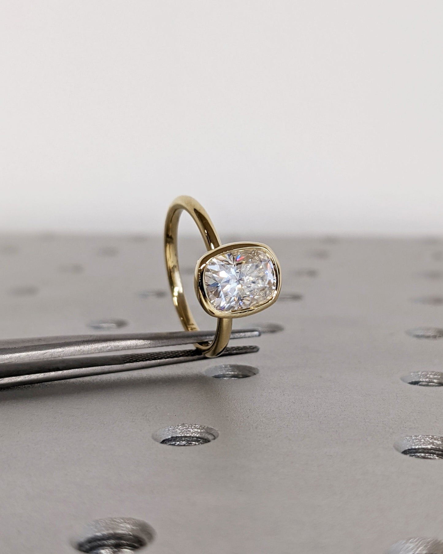 Asscher Three Stones Engagement Ring – 5.75 CT Moissanite Diamond