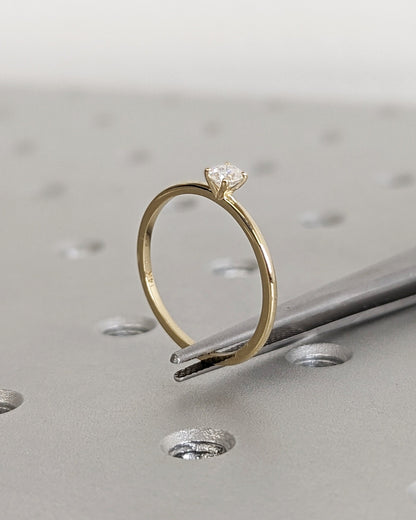 Asscher Three Stones Engagement Ring – 5.75 CT Moissanite Diamond