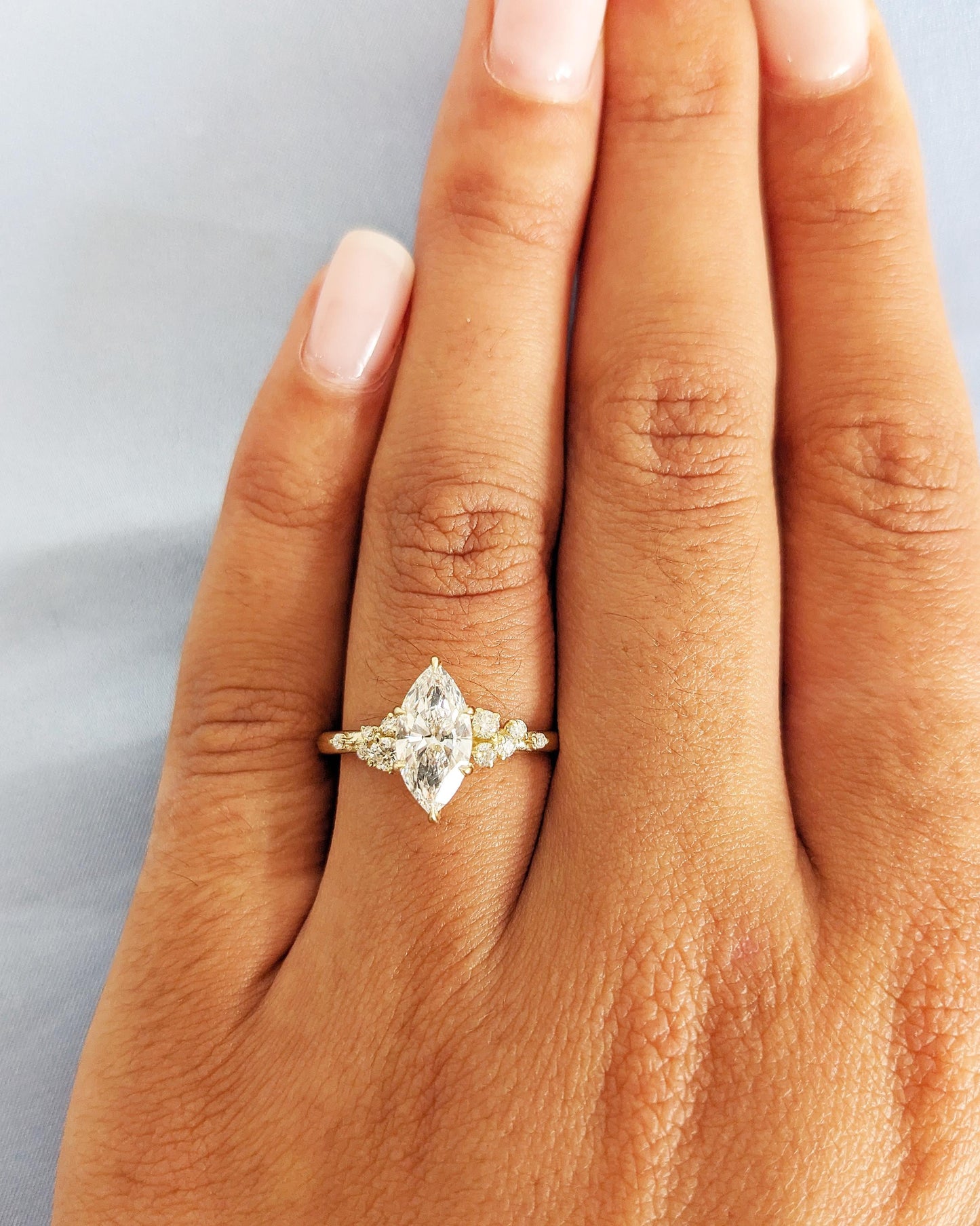 Asscher Three Stones Engagement Ring – 5.75 CT Moissanite Diamond