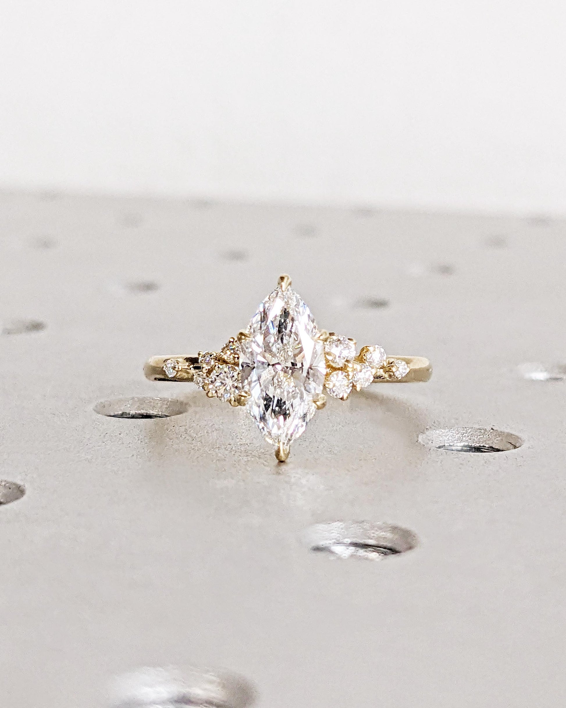 Asscher Three Stones Engagement Ring – 5.75 CT Moissanite Diamond