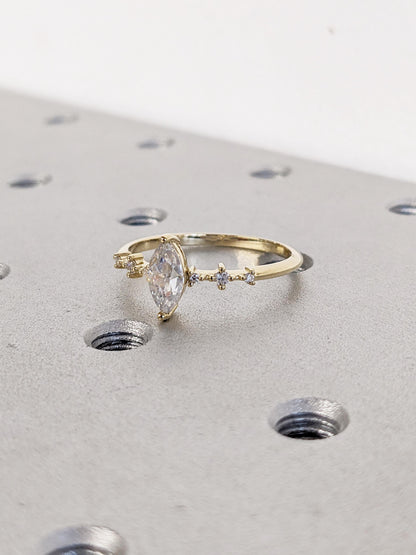 Asscher Three Stones Engagement Ring – 5.75 CT Moissanite Diamond
