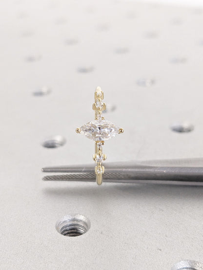 Asscher Three Stones Engagement Ring – 5.75 CT Moissanite Diamond