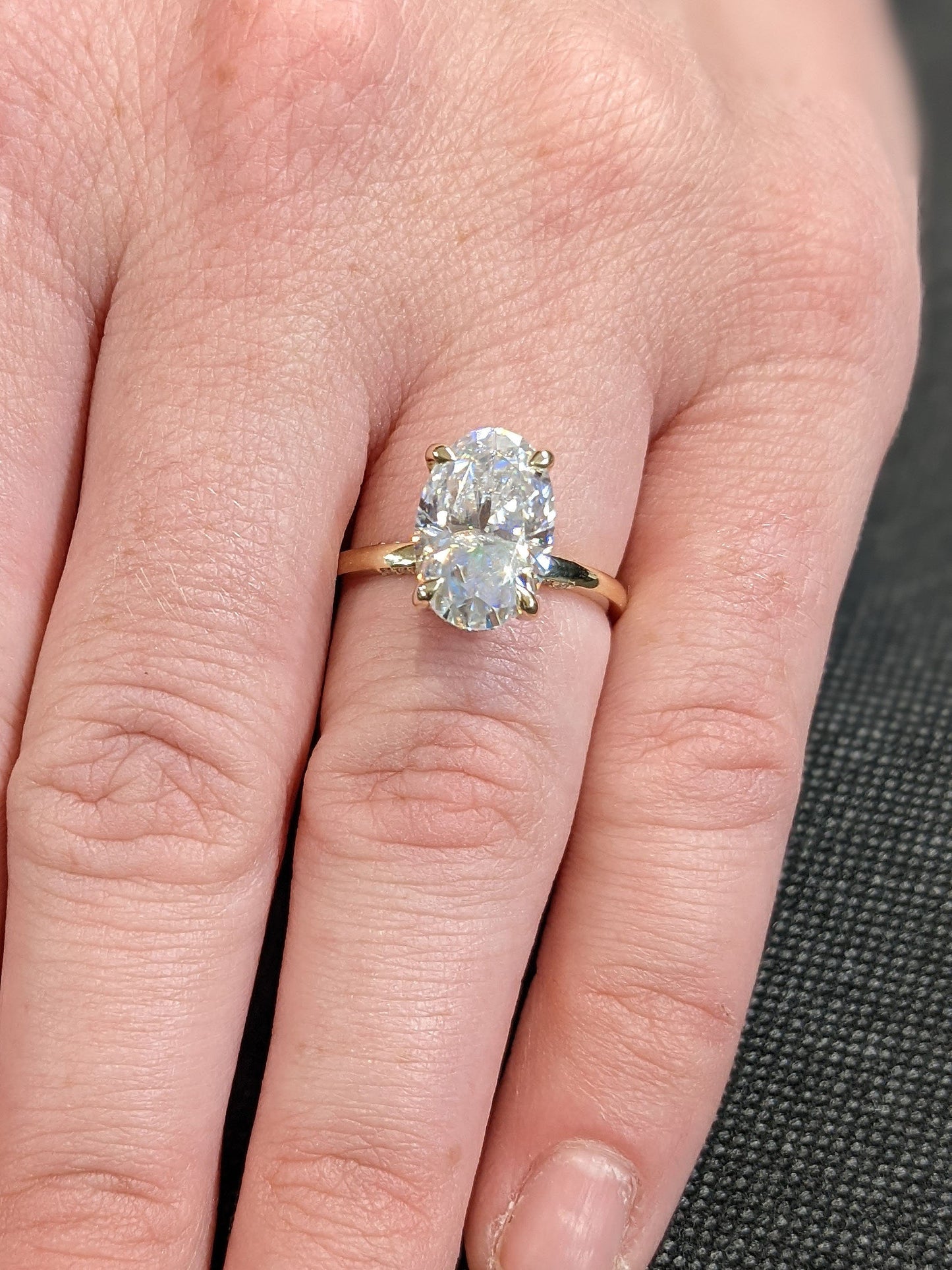 Asscher Three Stones Engagement Ring – 5.75 CT Moissanite Diamond