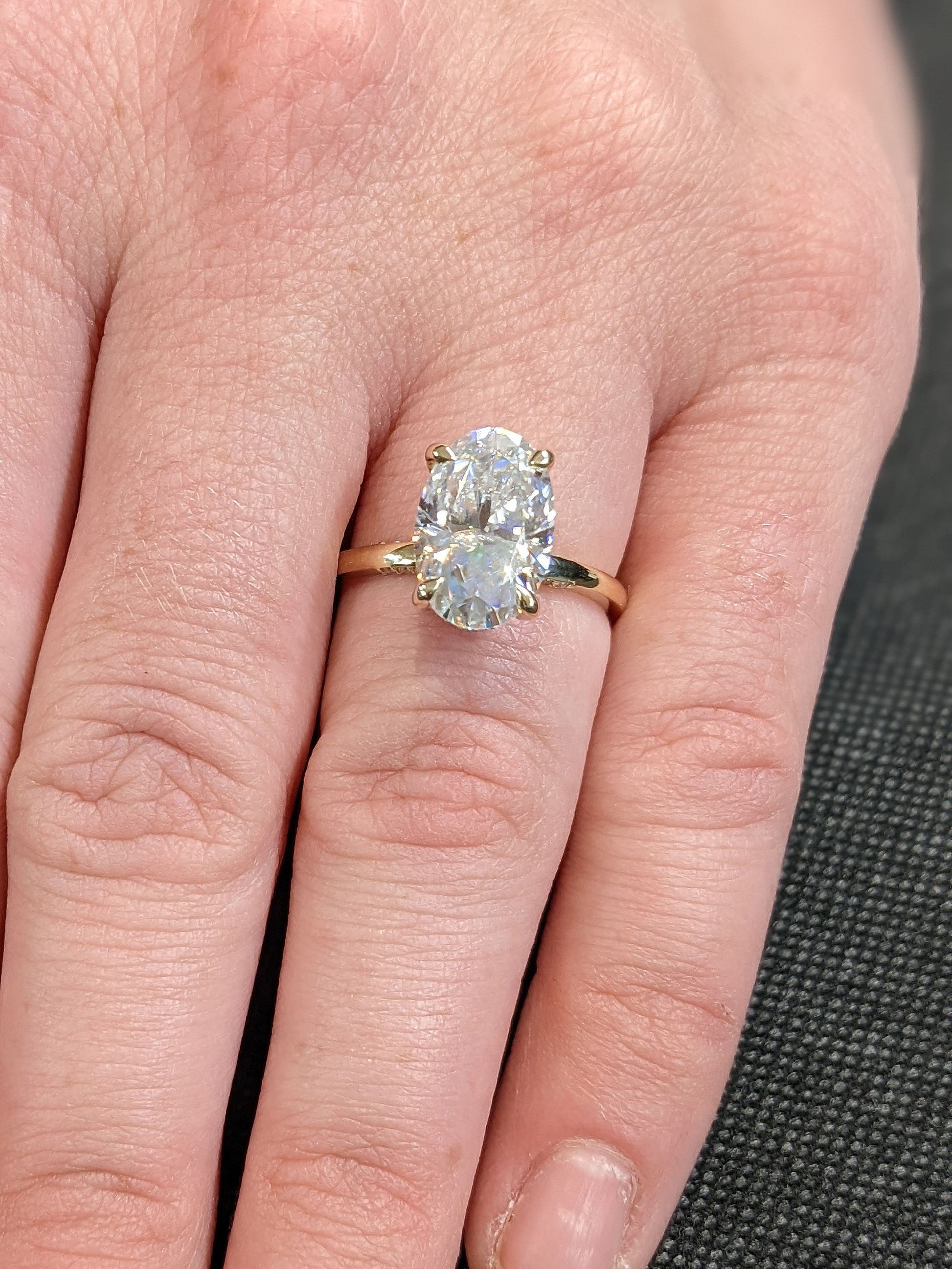 Asscher Three Stones Engagement Ring – 5.75 CT Moissanite Diamond