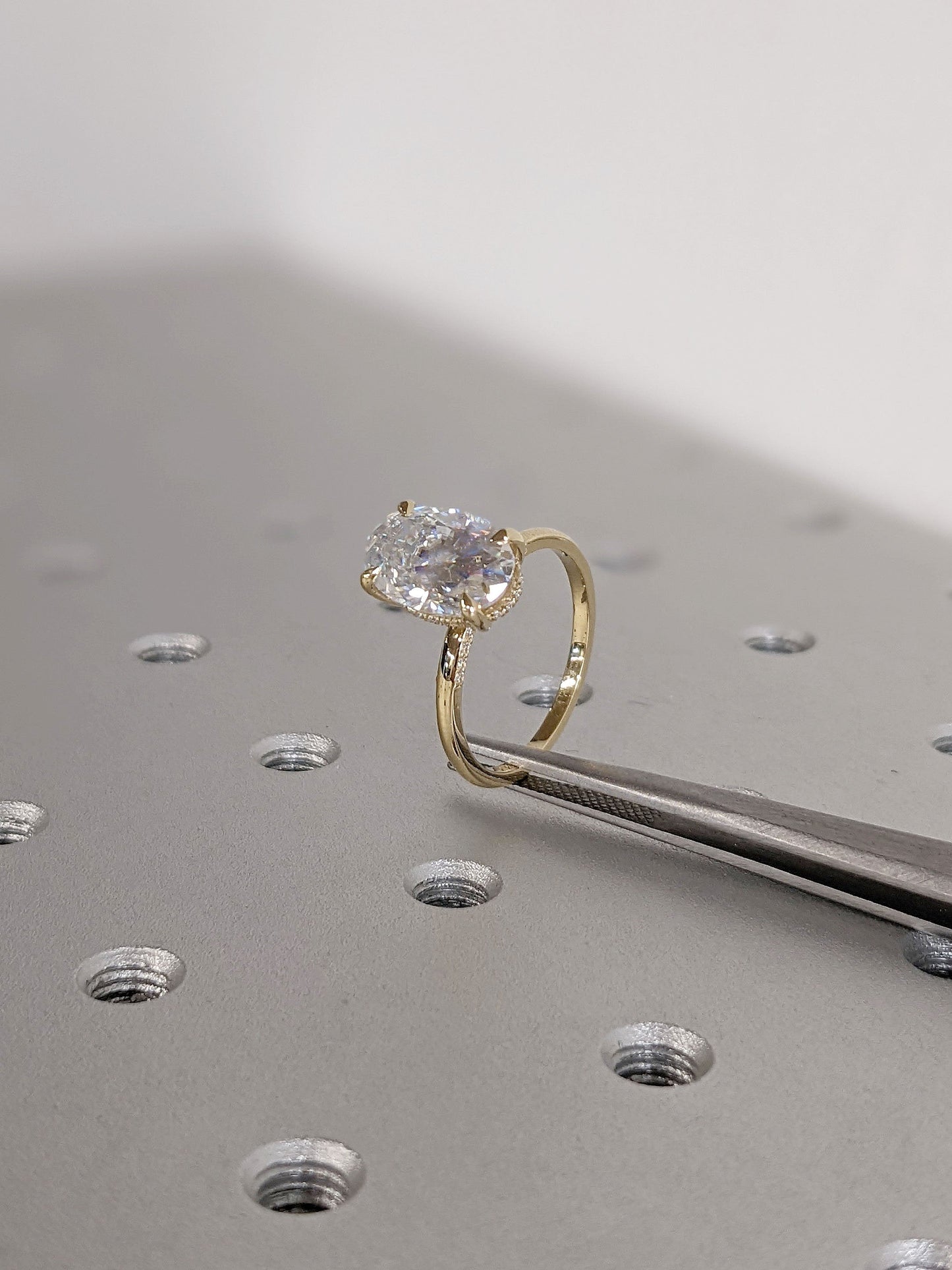 Asscher Three Stones Engagement Ring – 5.75 CT Moissanite Diamond