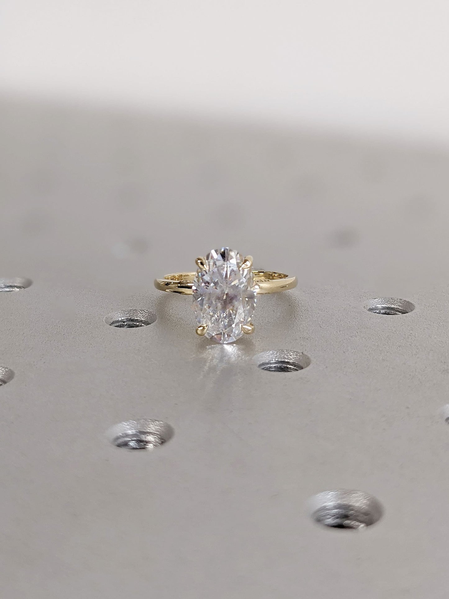 Asscher Three Stones Engagement Ring – 5.75 CT Moissanite Diamond