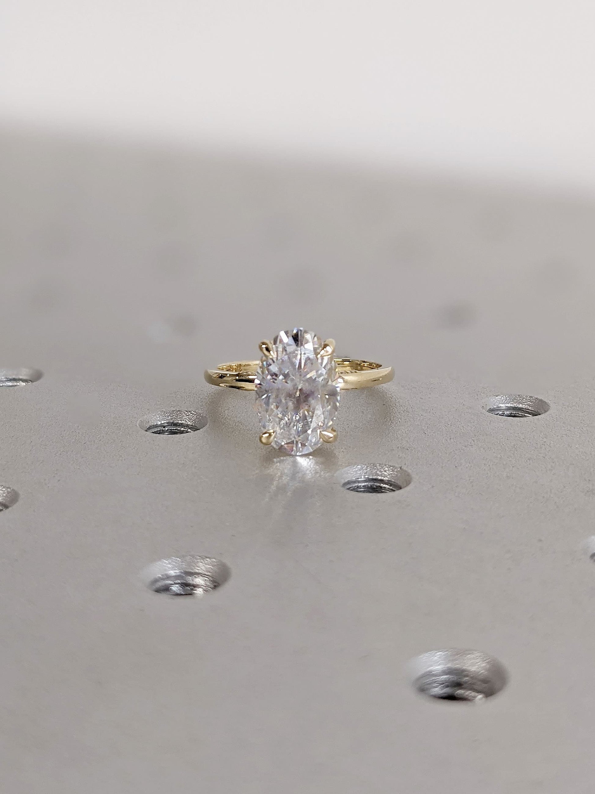 Asscher Three Stones Engagement Ring – 5.75 CT Moissanite Diamond