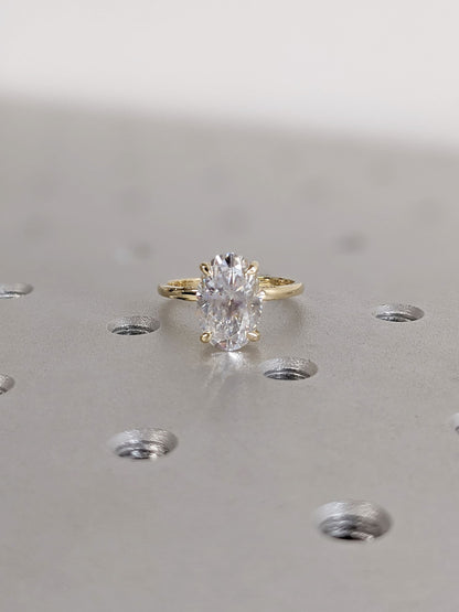 Asscher Three Stones Engagement Ring – 5.75 CT Moissanite Diamond