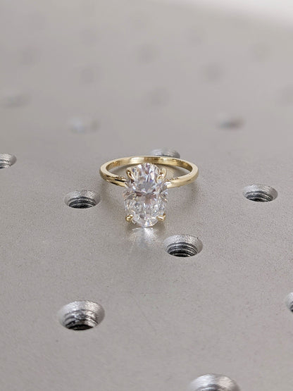 Asscher Three Stones Engagement Ring – 5.75 CT Moissanite Diamond