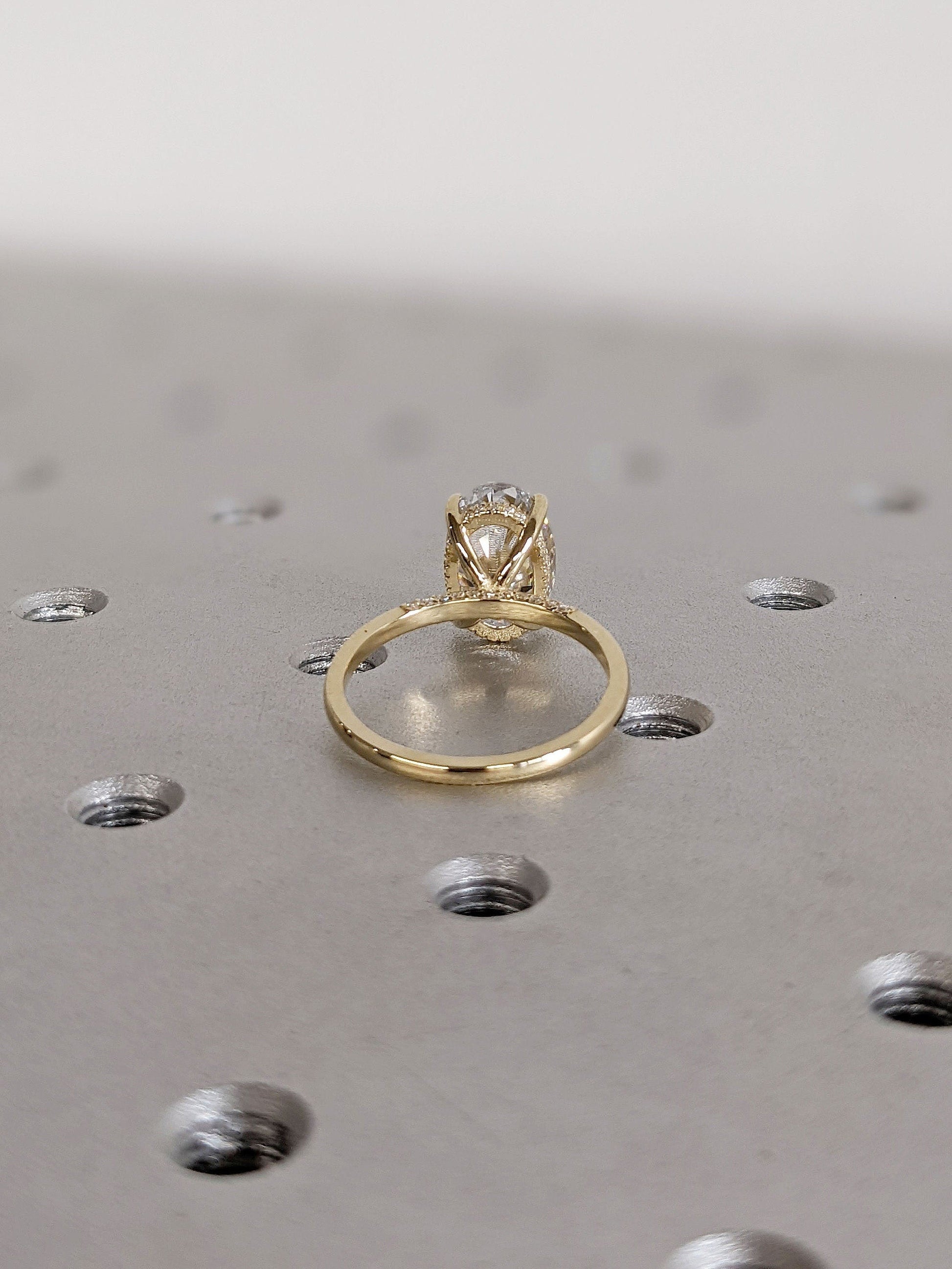 Asscher Three Stones Engagement Ring – 5.75 CT Moissanite Diamond