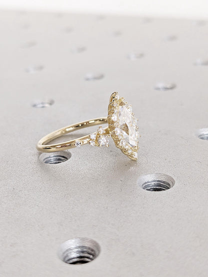 Asscher Three Stones Engagement Ring – 5.75 CT Moissanite Diamond