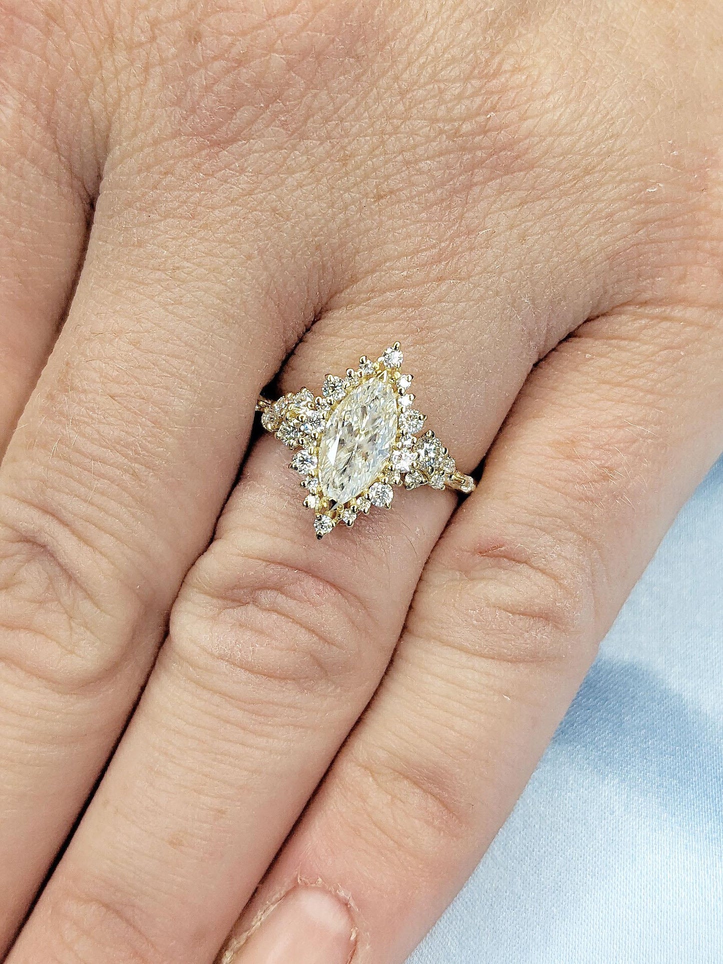 Asscher Three Stones Engagement Ring – 5.75 CT Moissanite Diamond