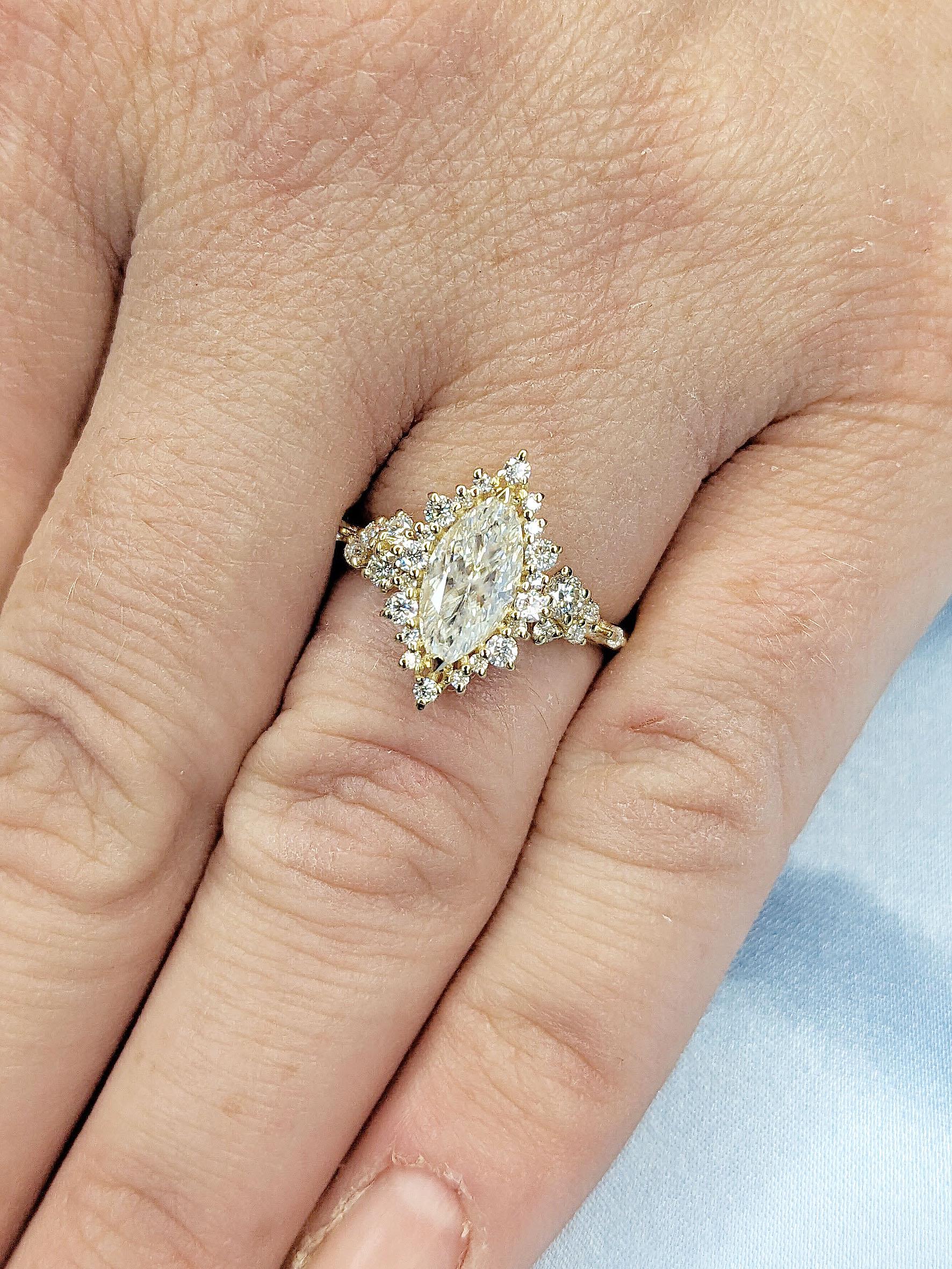 Asscher Three Stones Engagement Ring – 5.75 CT Moissanite Diamond