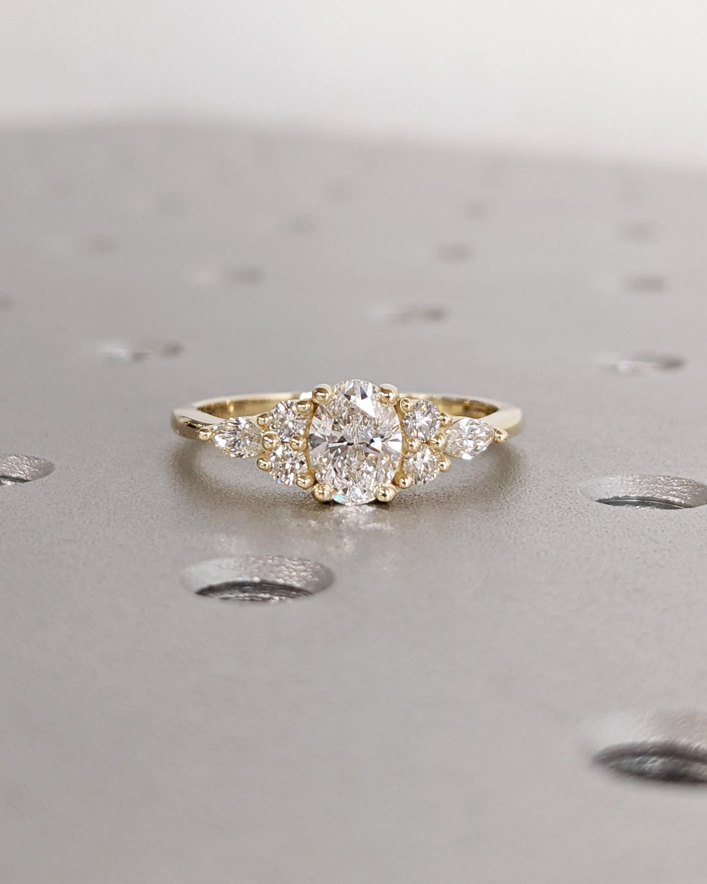Asscher Three Stones Engagement Ring – 5.75 CT Moissanite Diamond