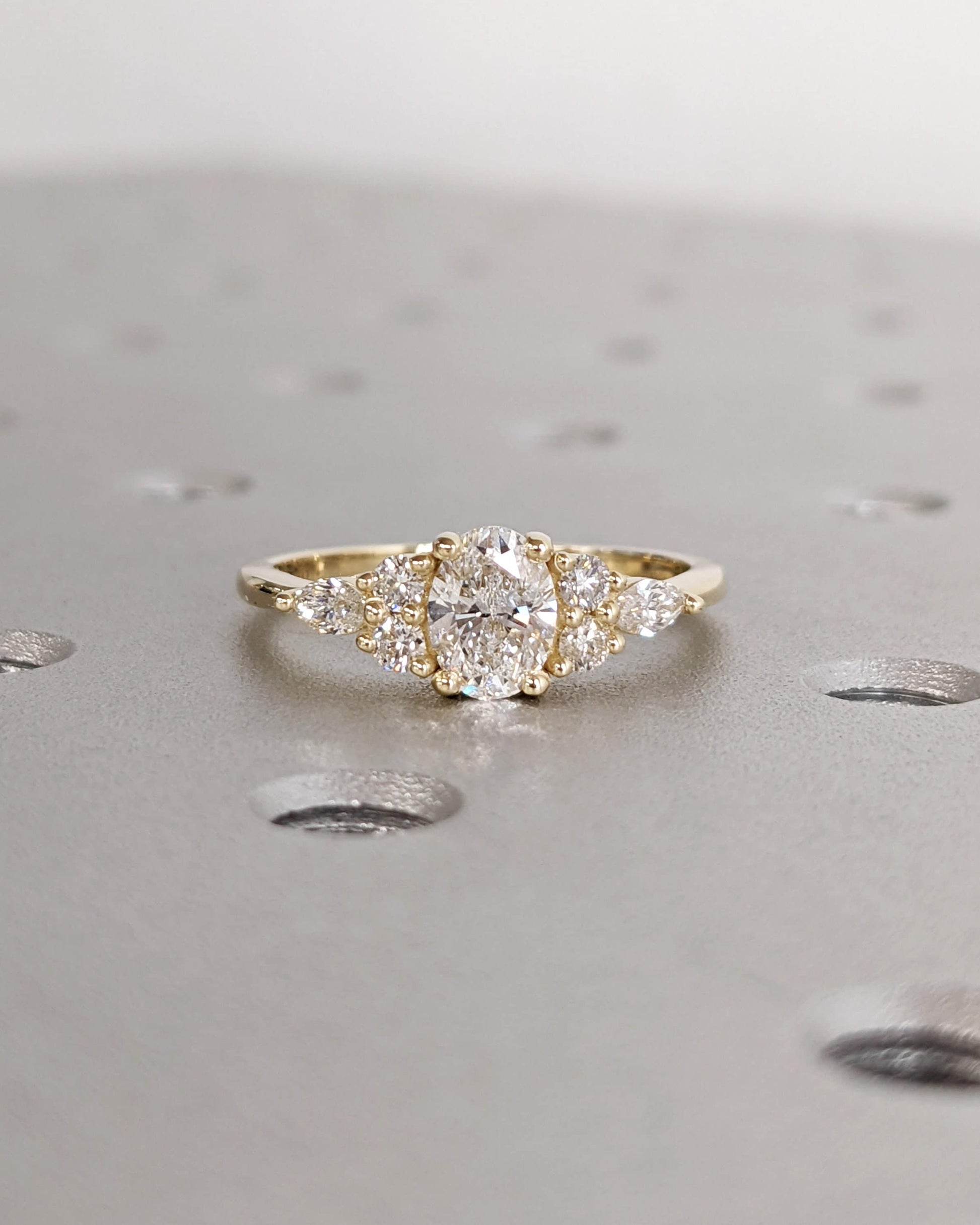 Asscher Three Stones Engagement Ring – 5.75 CT Moissanite Diamond