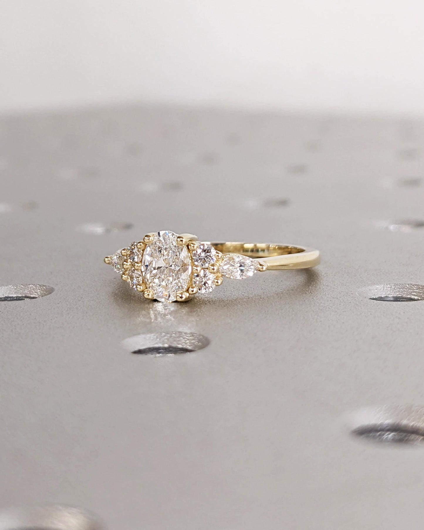 Asscher Three Stones Engagement Ring – 5.75 CT Moissanite Diamond
