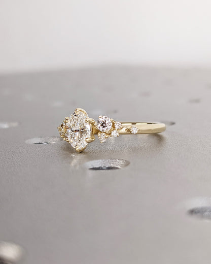 Asscher Three Stones Engagement Ring – 5.75 CT Moissanite Diamond